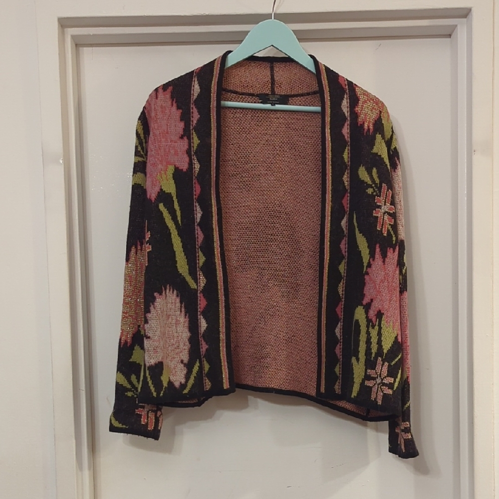 Weekend Max Mara Cashmere Wool Floral Cardigan S